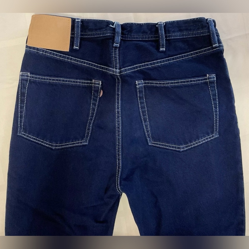 Acne Studios Bla Konst Women’s 28 X 26 Log Cobalt Made In Italy Denim Jeans EUC